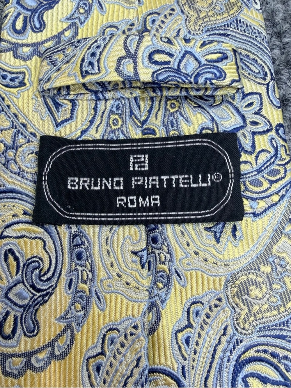 Bruno Piatelli Pure Silk Multicolor Paisley Neck Tie